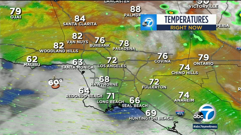 Cloudy and cool conditions will persist in SoCal on Sunday