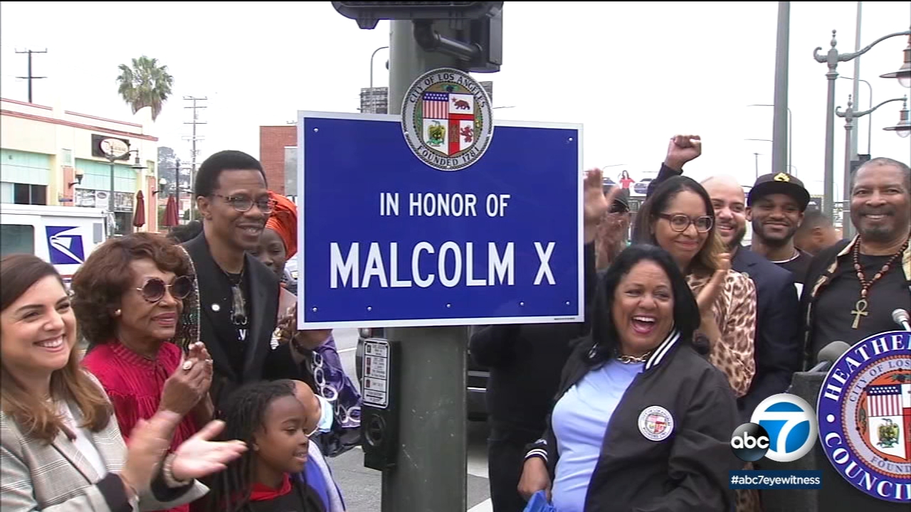 LA dedicates portion of Crenshaw Boulevard in honor of Malcolm X