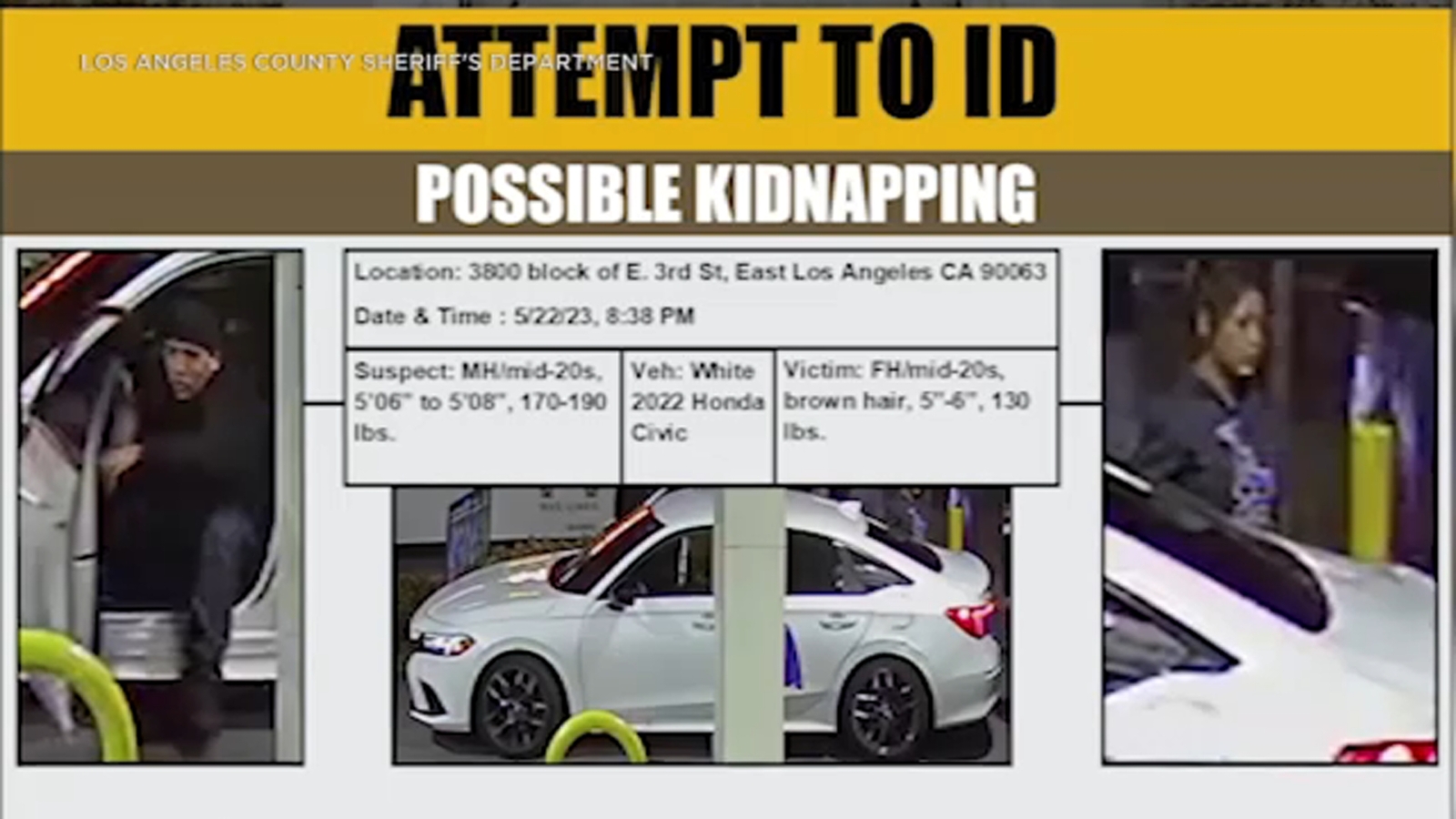 Authorities searching for victim, suspect in possible kidnapping at East Los Angeles bus stop - Vimarsana News