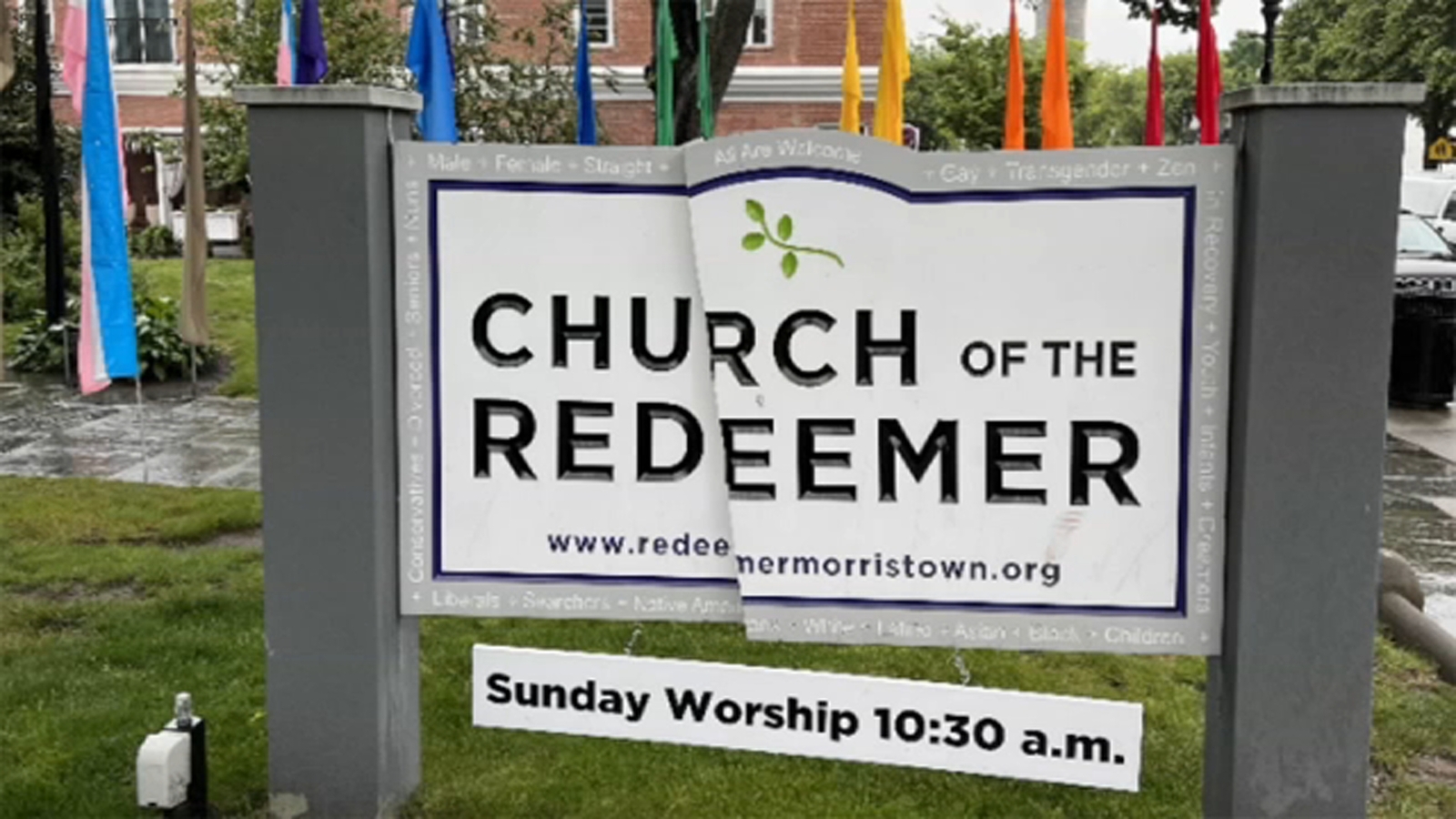 New Jersey church's welcome sign vandalized after Pride flags displayed - Vimarsana News