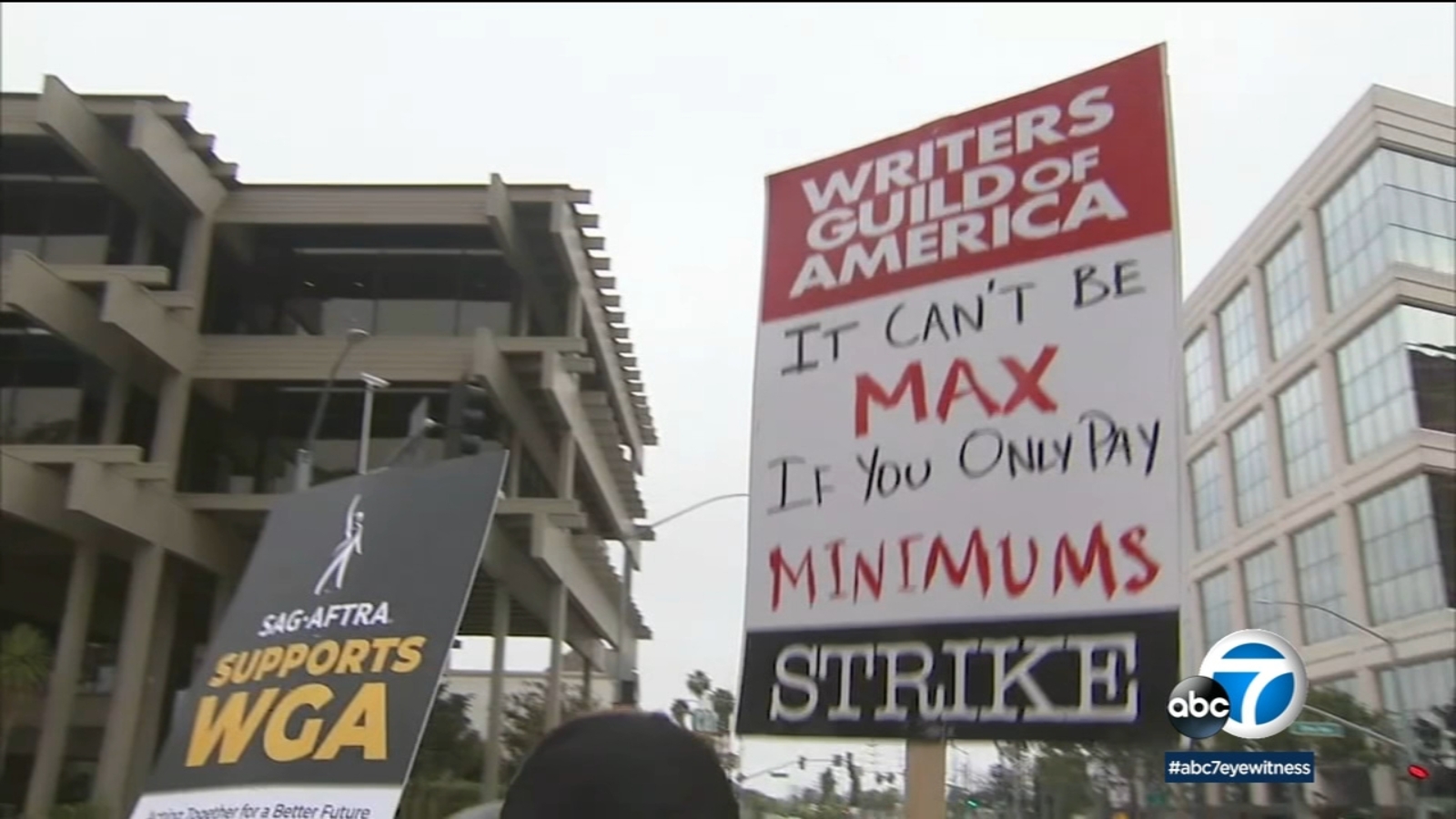 Hundreds of Animation Guild members join WGA writers on picket line for first time