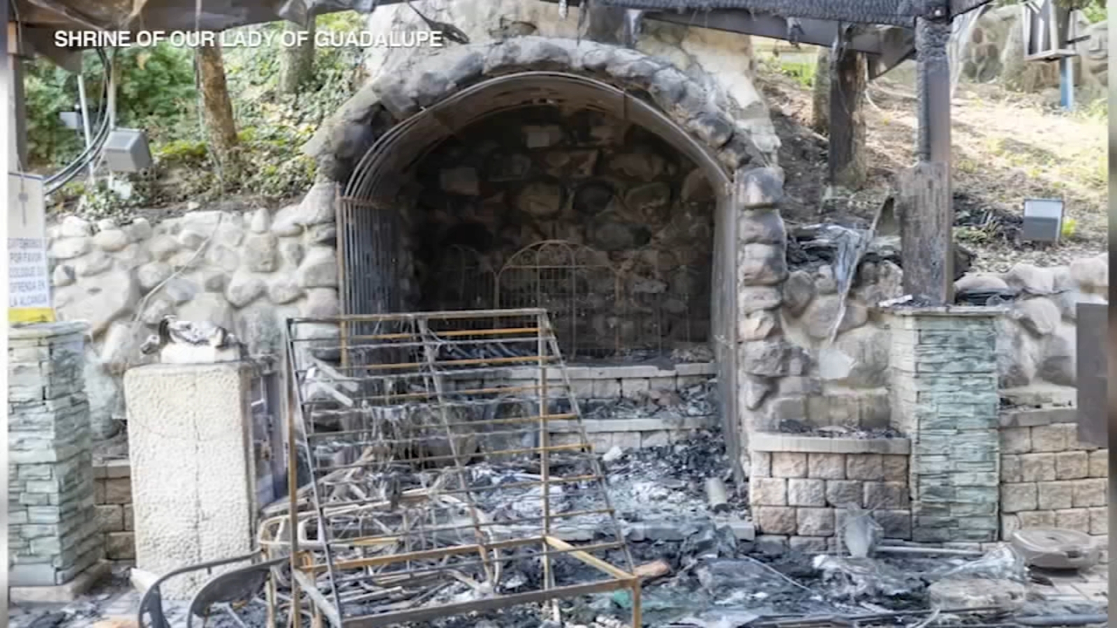 Shrine of Our Lady of Guadalupe in Des Plaines damaged in apparent arson; person of interest in custody, police say - Vimarsana News