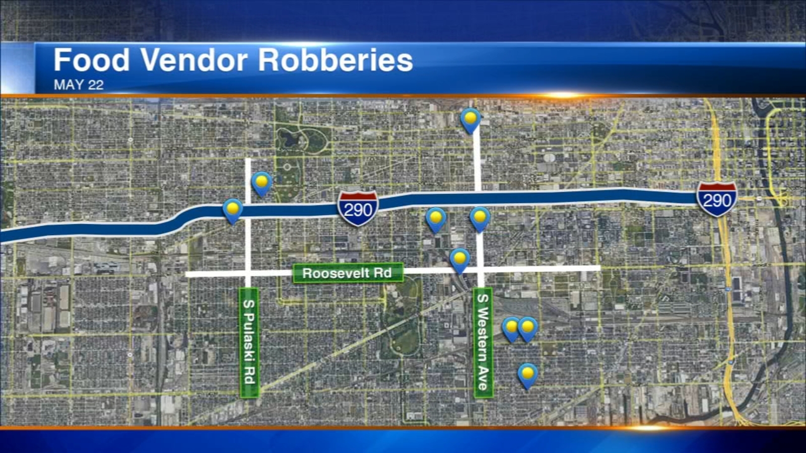 Chicago police say 9 more food trucks and street vendors targeted by group of armed robbers within a few hours Monday - Vimarsana News