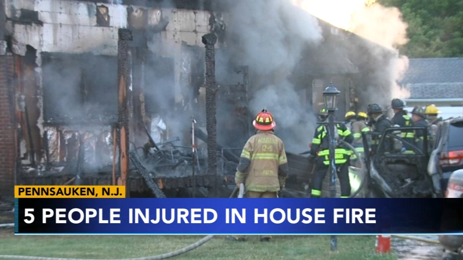 Pennsauken Fire 5 rescued from burning home in South Jersey 6abc
