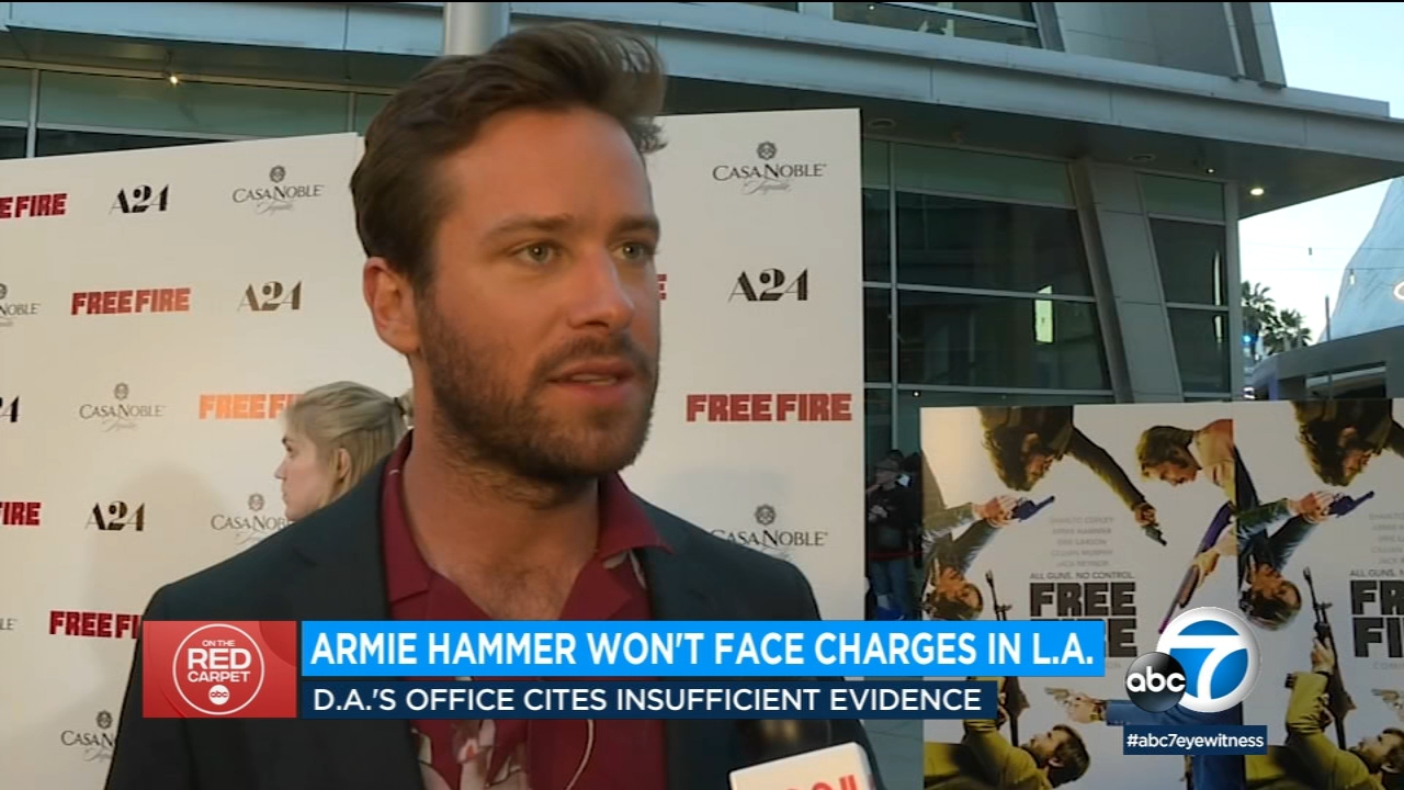 Armie Hammer won't face charges in alleged sex assault: LA County DA
