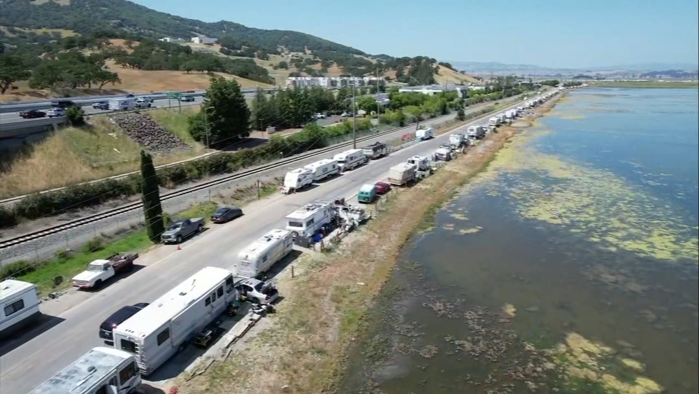 RV encampment in Marin Co. shows growing housing crisis in Bay Area