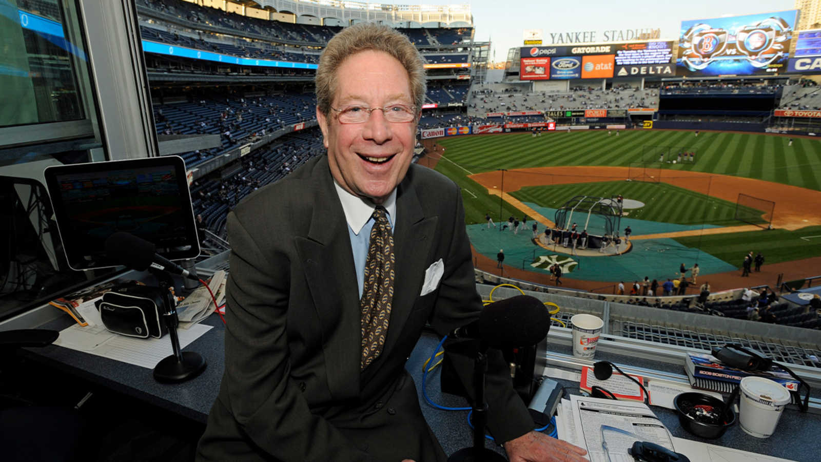 John Sterling in broadcast booth