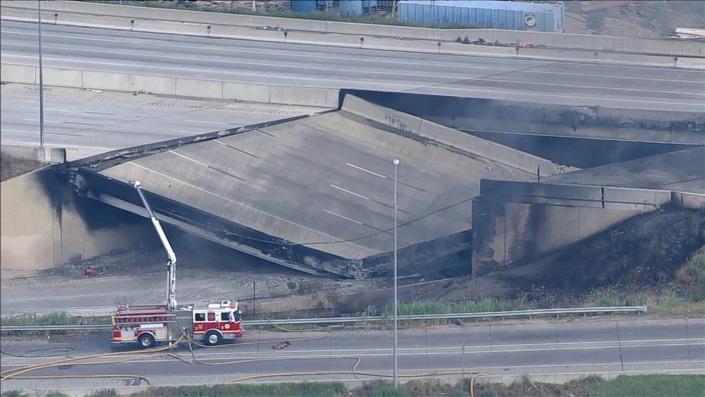 Chopper 6: Portion of I-95 collapses in Philadelphia 