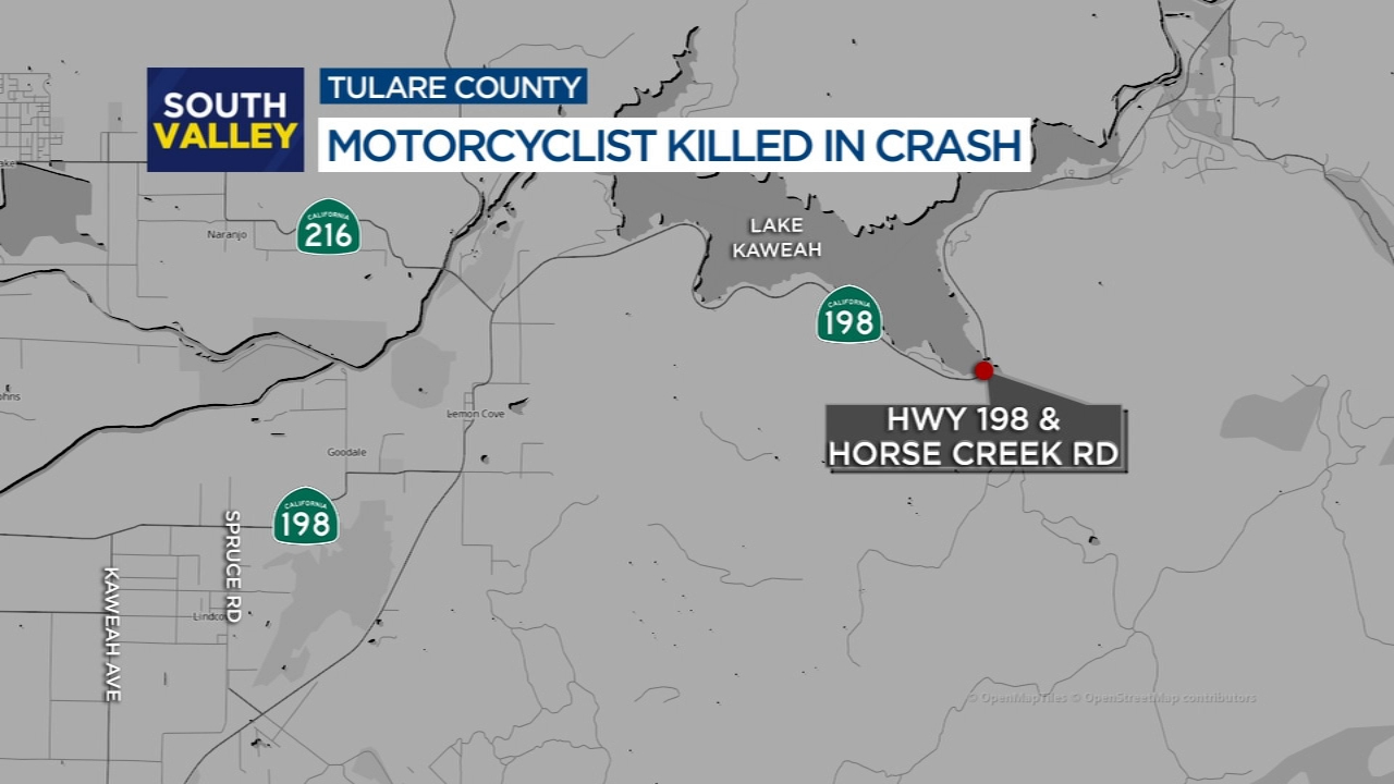 Motorcyclist killed in crash in Tulare County, CHP says - ABC30 Fresno