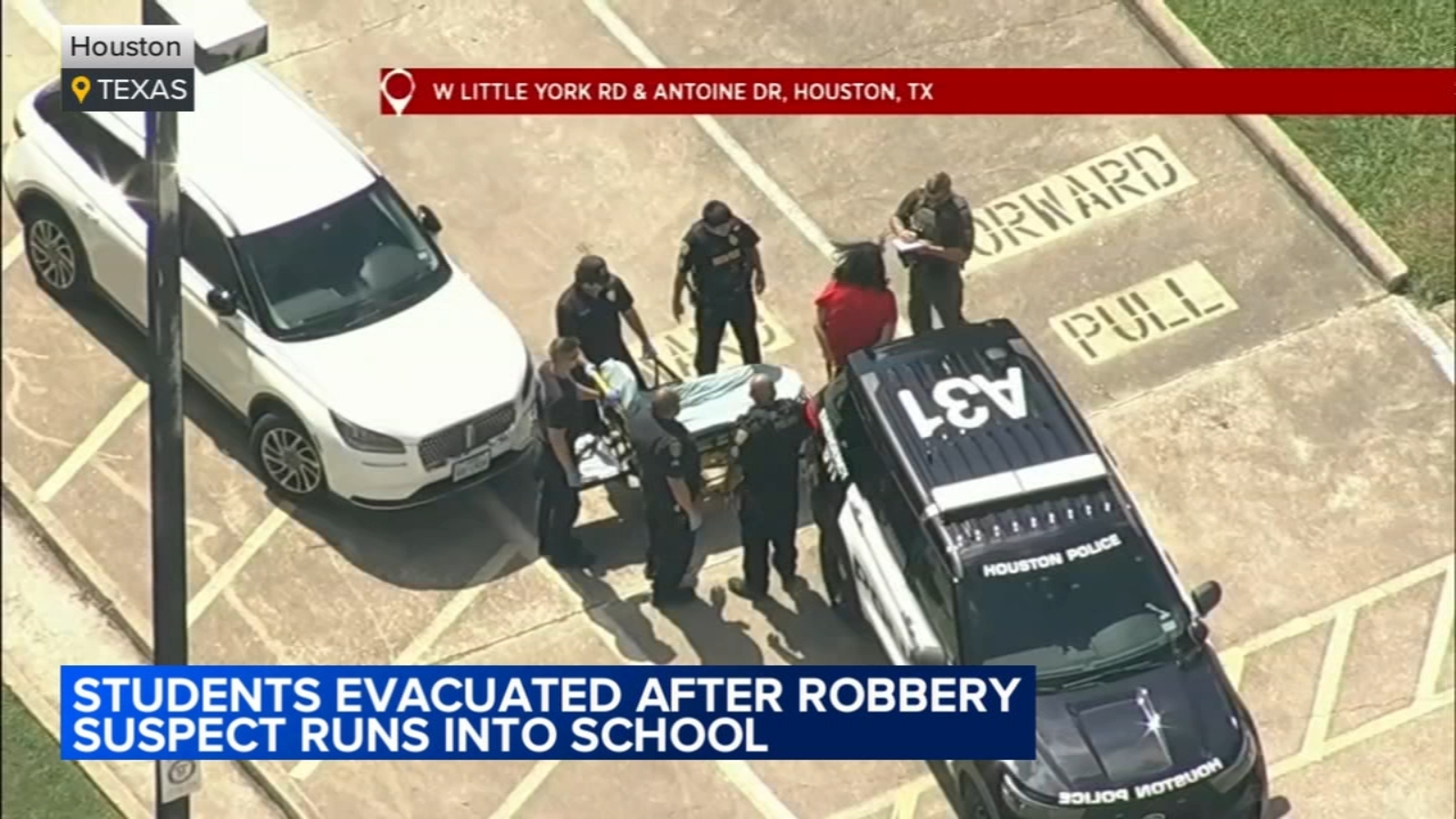 Houston, TX carjacking suspect runs into Harmony Public Schools campus