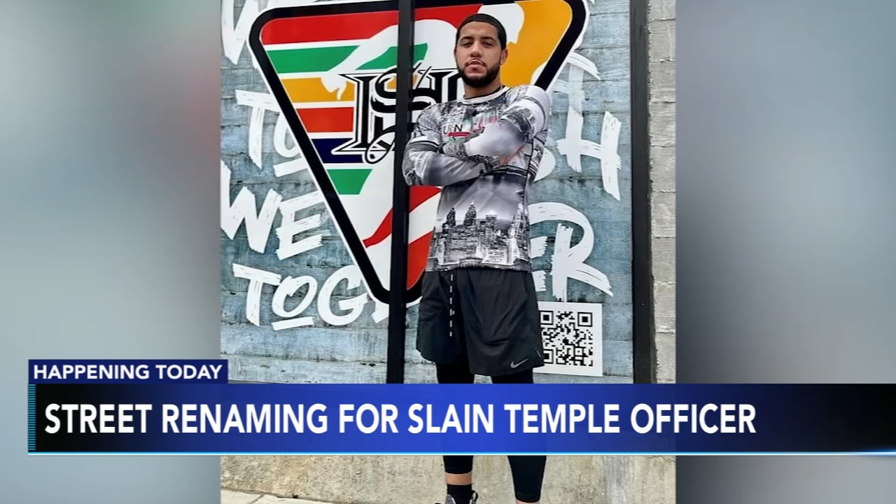 Philly street being renamed for Temple officer killed while on duty