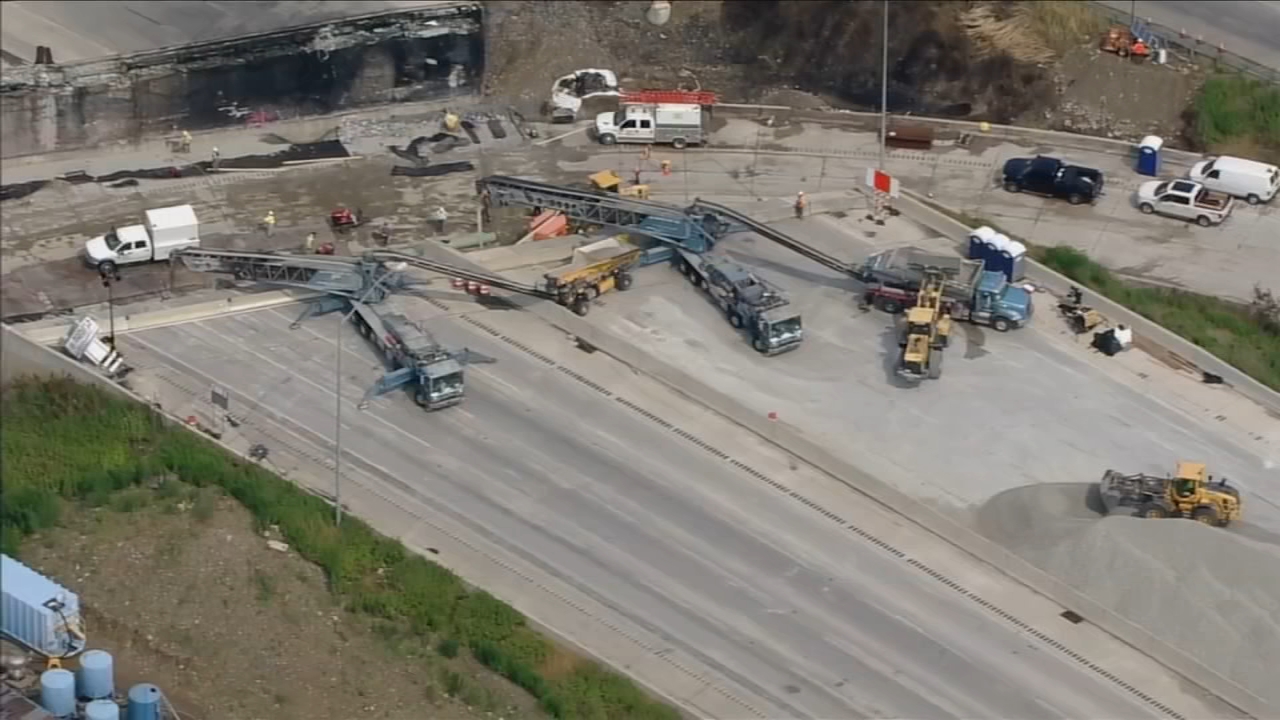 Storm causes brief delay in Interstate 95 reconstruction