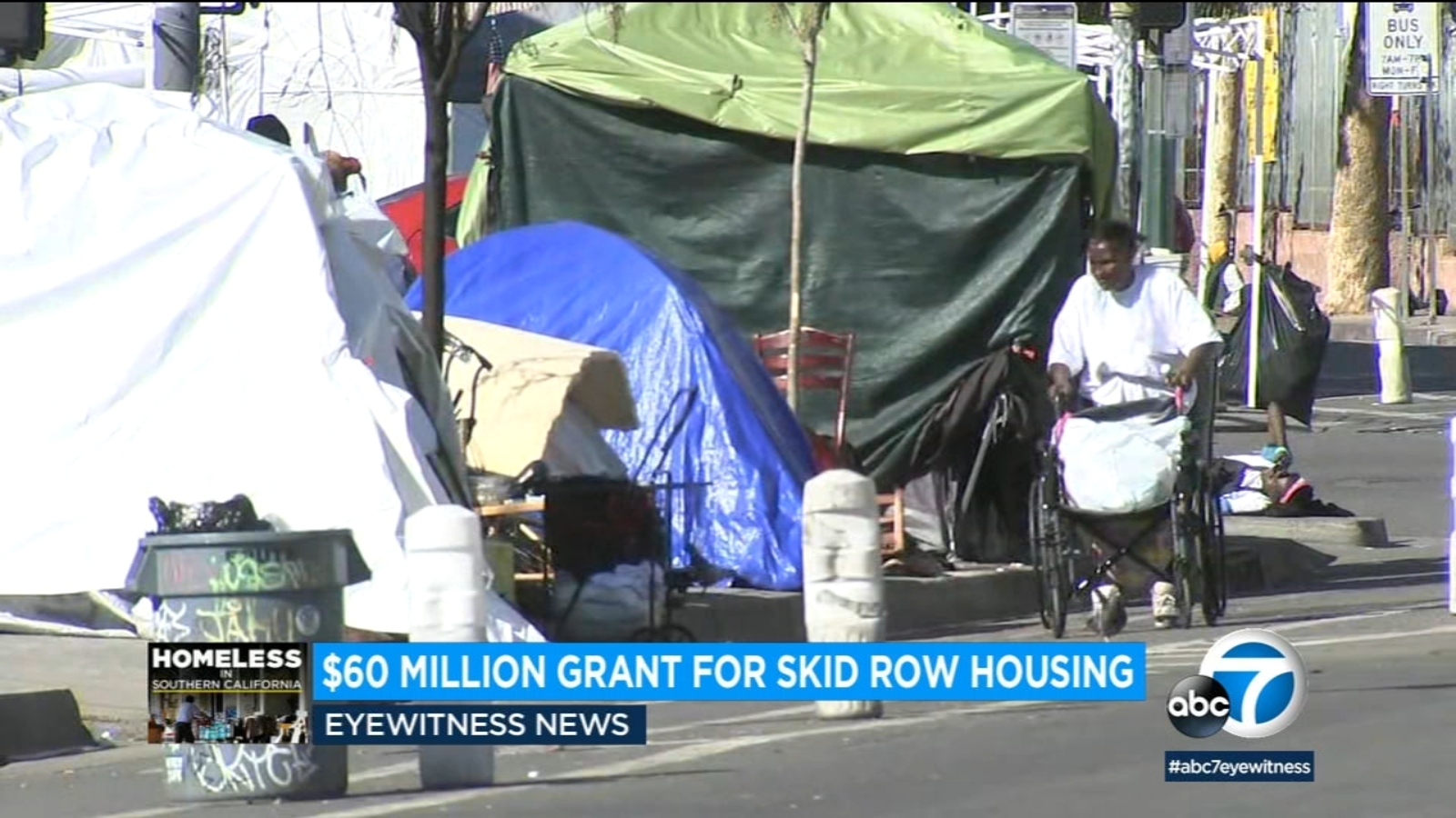 60 million state grant to fund housing projects expand services to Skid Rows homeless