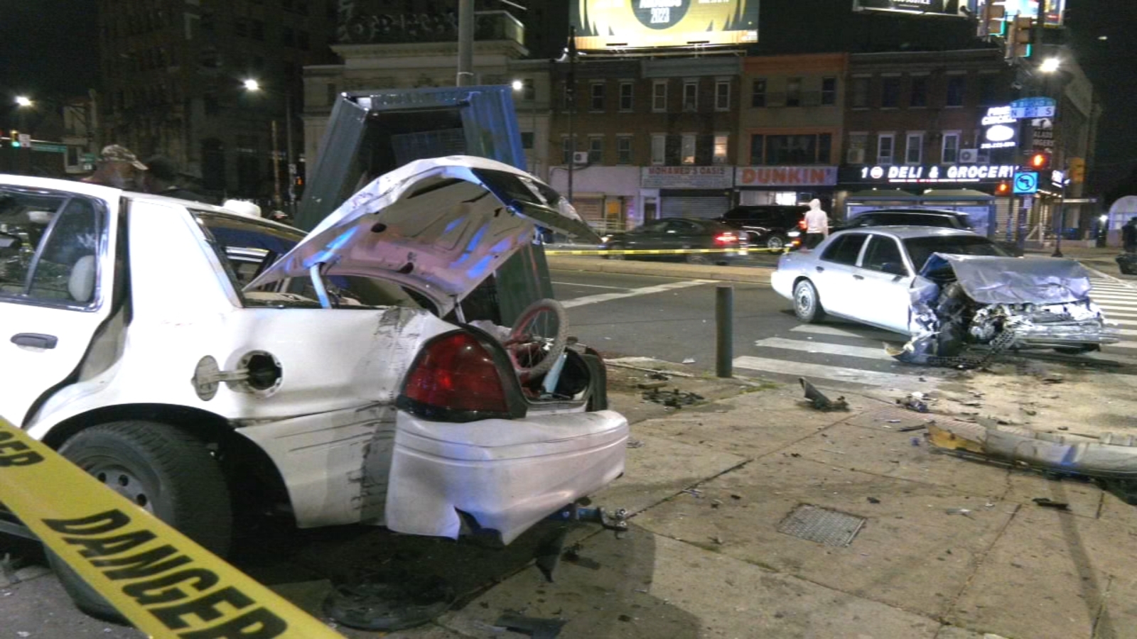 Pedestrian critically injured after being hit by vehicle involved in crash near SEPTA station