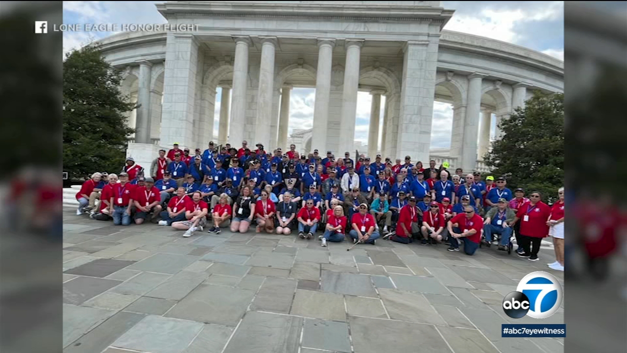 Group of military vets visits nation's capital during trip of lifetime