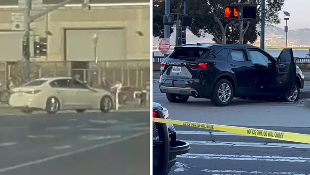 Heart-stopping video shows car-to-car gun battle near SF's Pier 39