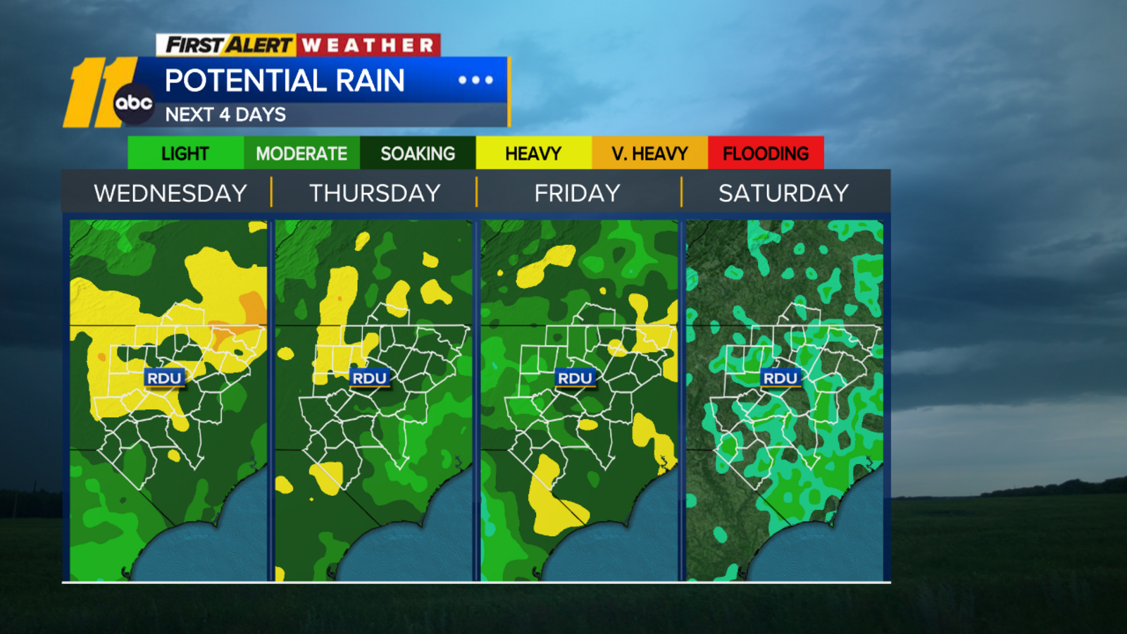 NC Weather More rain on Tuesday, localized flooding possible