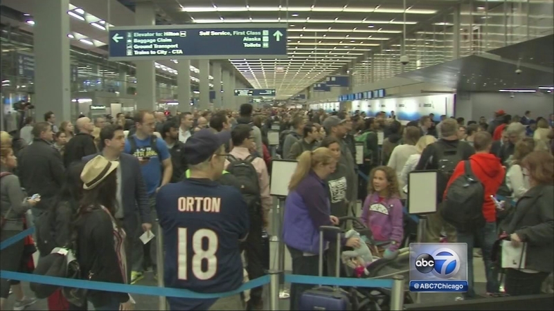 Passengers Stranded At O Hare International Airport Due To Long Tsa Lines Abc7 Chicago