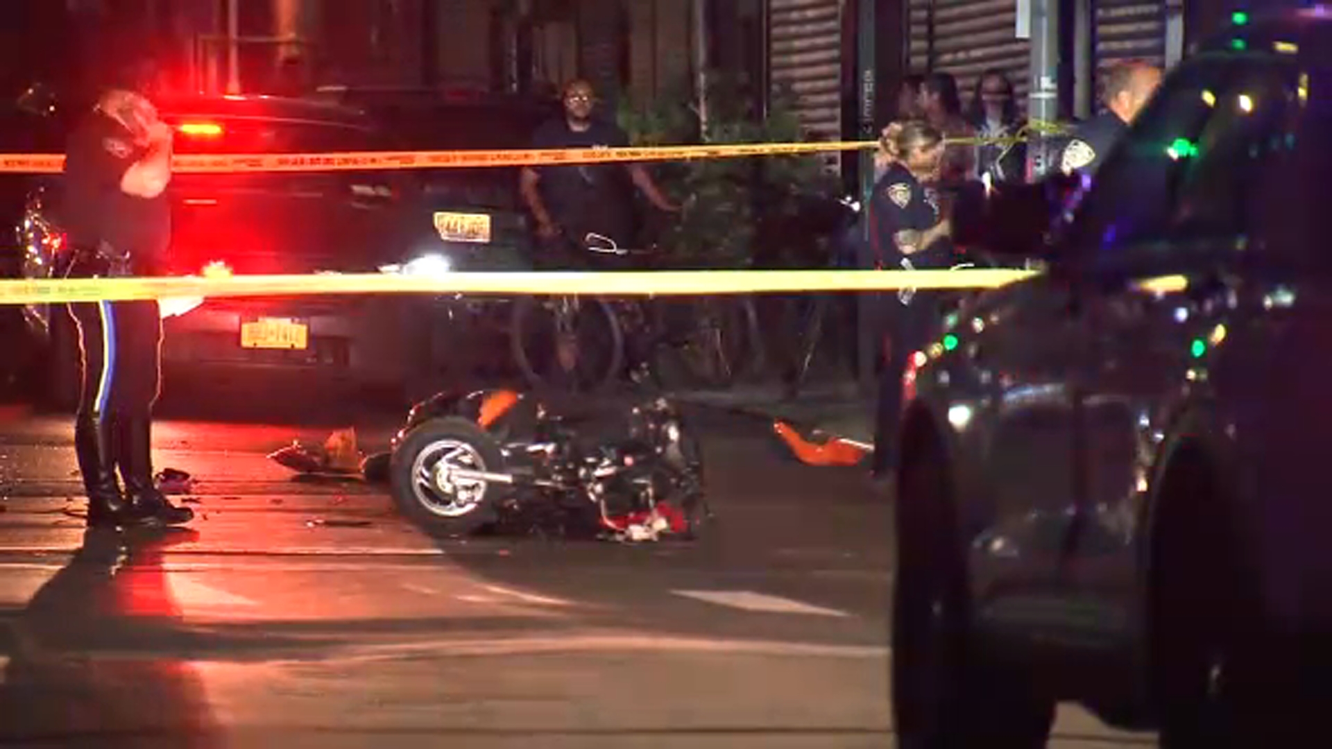 Person driving motorized scooter struck by vehicle