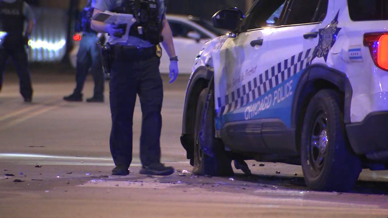 2 CPD officers injured when squad car struck in Dunning