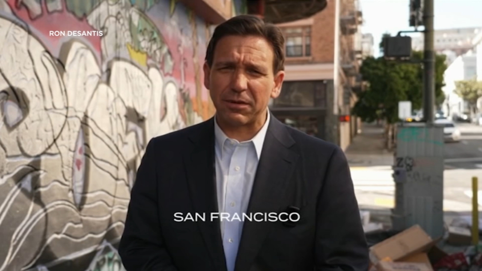 Florida Gov DeSantis visits SF claims city has collapsed due to leftist policies