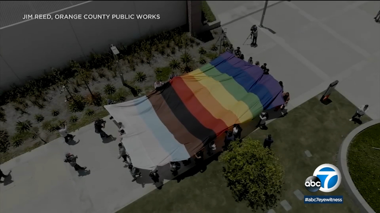 OC symbolically displays Pride flag after board of supervisors votes against raising banner - Vimarsana News