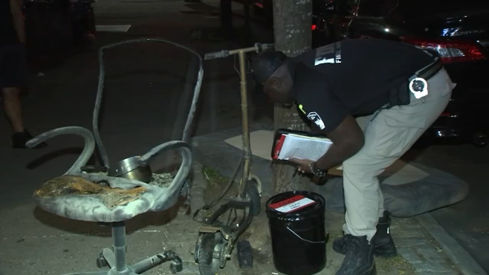 At least 2 people injured in fire caused by a lithium ion battery in