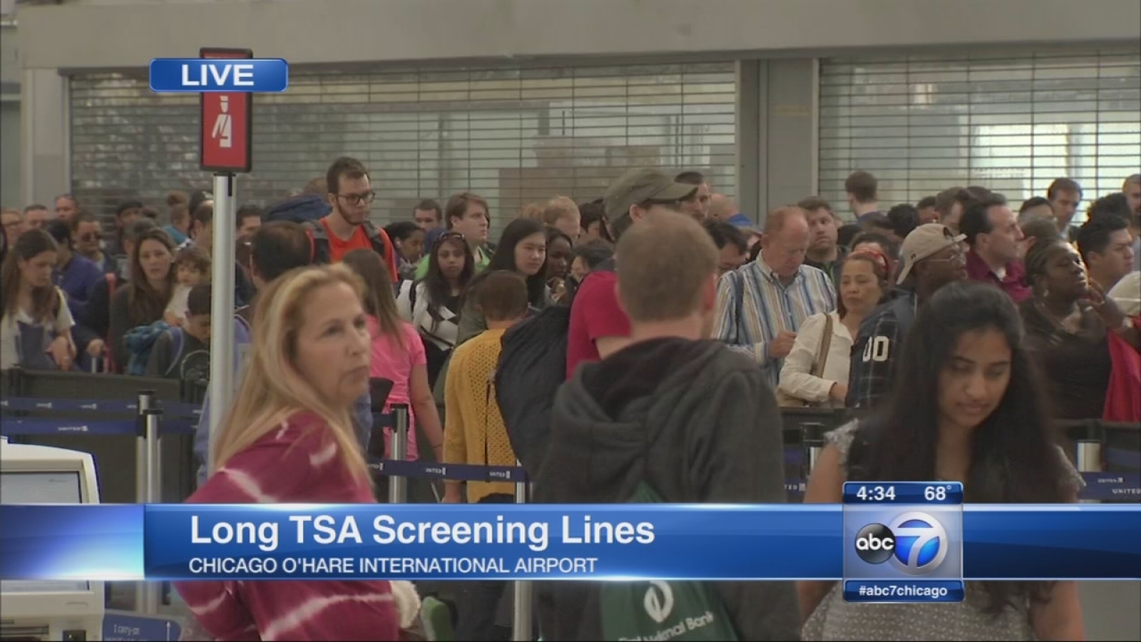 Passengers Stranded At O Hare International Airport Due To Long Tsa Lines Abc7 Chicago