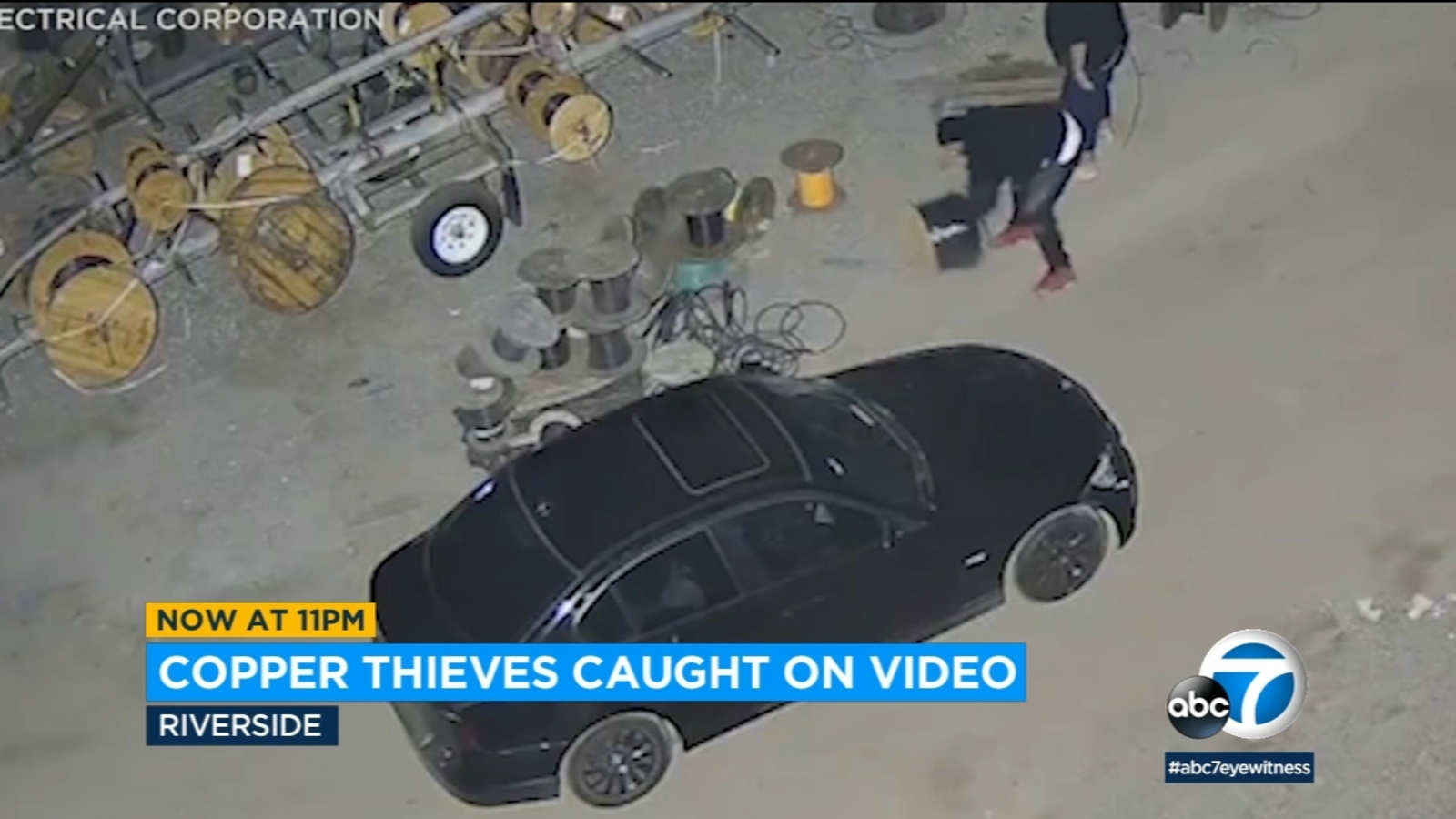 Barefoot Thief 1 Other Caught Stealing Reels Of Copper Wire From