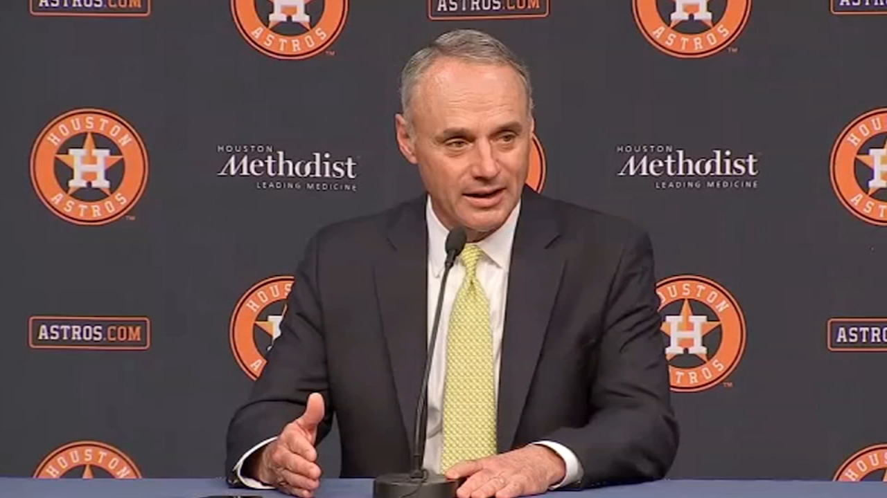 Rob Manfred Astros: MLB commissioner expresses regret over Houston players'  immunity over sign-stealing in Time interview - ABC13 Houston