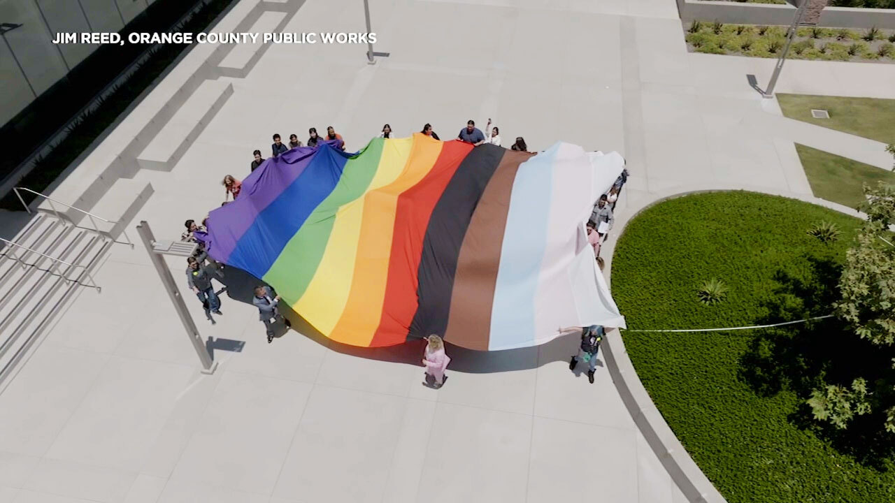 OC symbolically displays Pride flag after votes against raising banner