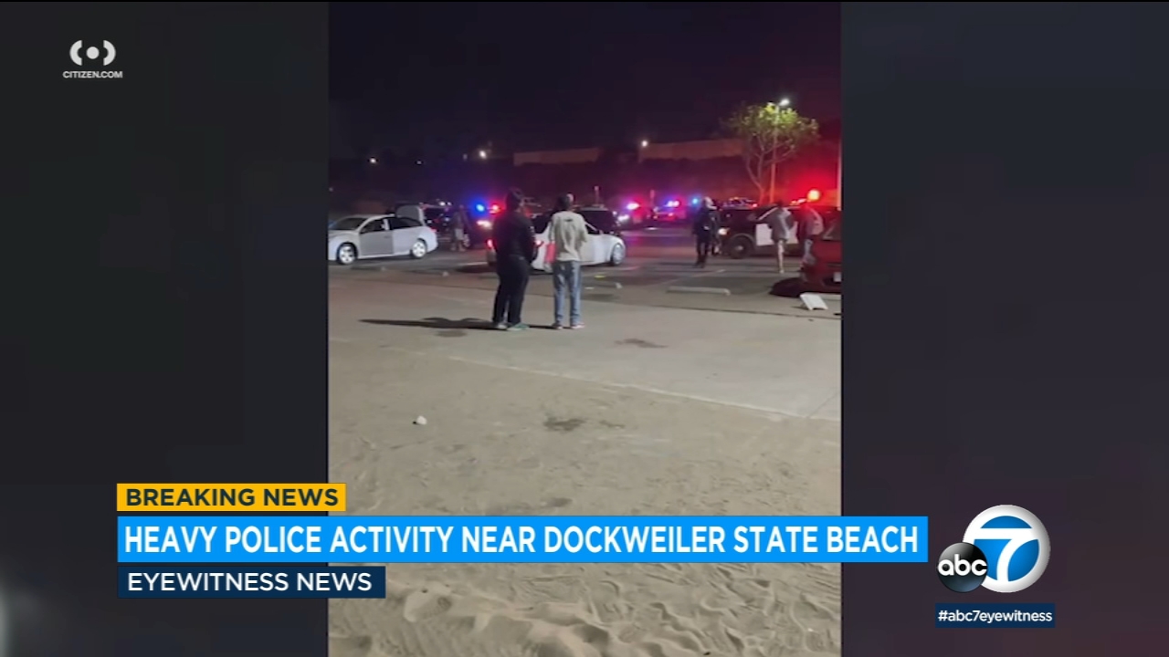 Heavy police presence at Dockweiler State Beach after shots fired