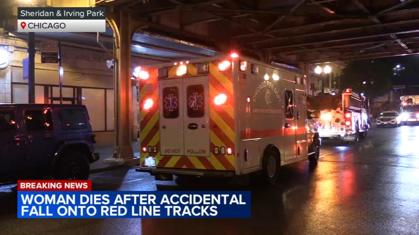 Woman dies after fall onto CTA Red Line train tracks in 3900 block of ...