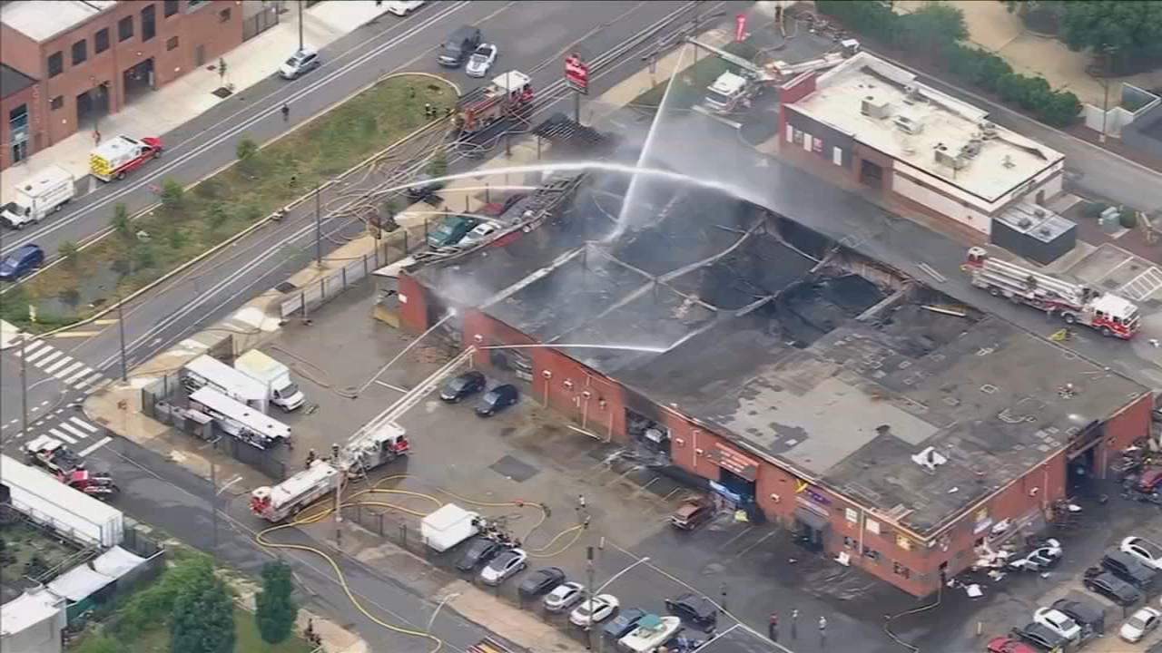 Fire ravages furniture store in Philadelphia's Kensington neighborhood