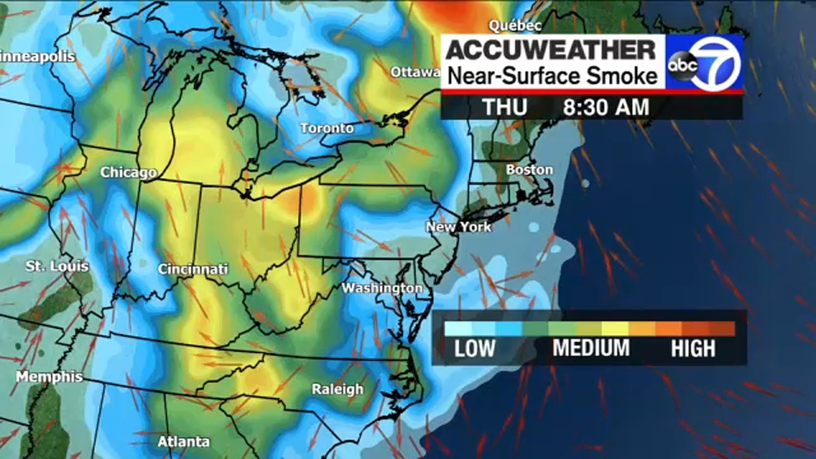 Tri-State air quality to again be impacted by smoke from wildfires in Canada - Vimarsana News