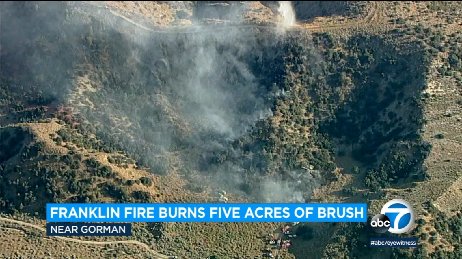 LA County fire crews put out 5-acre brush fire near Route 138 in Gorman ...