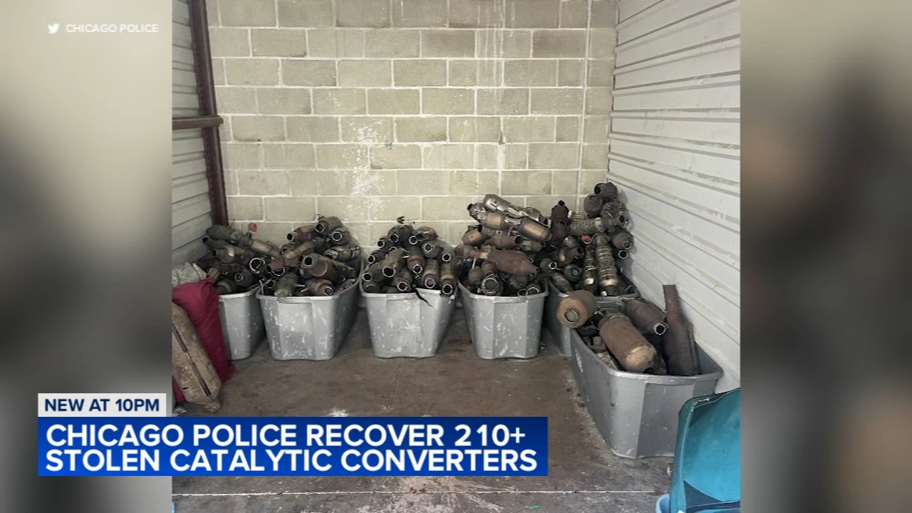 Over 200 catalytic converters found in Humboldt Park; 2 arrested