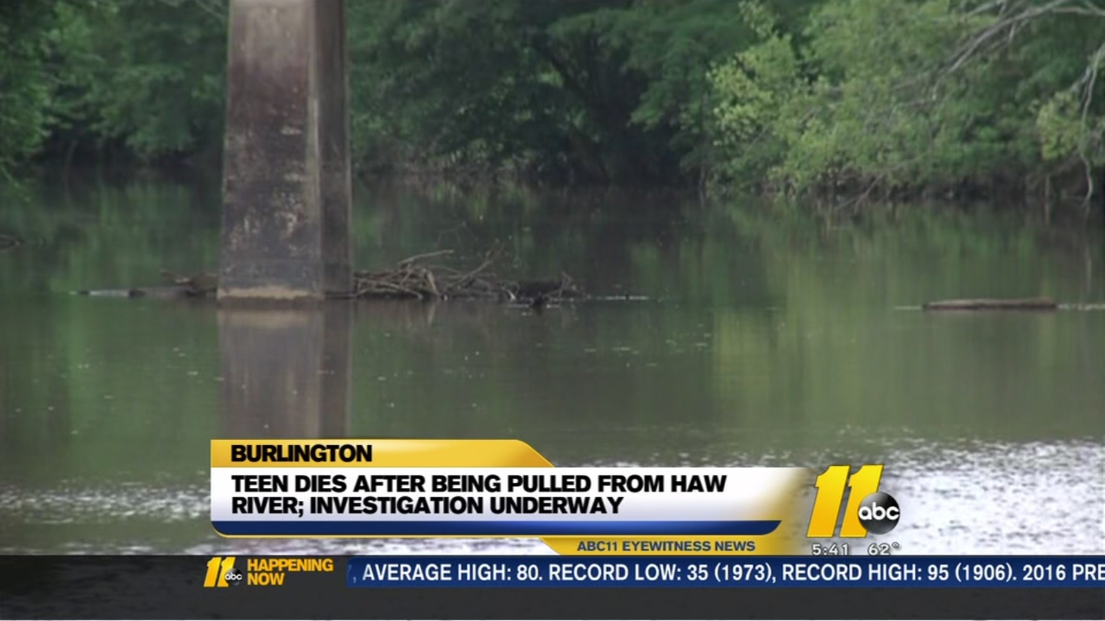 Teen dies after being pulled from the Haw River ABC11 RaleighDurham