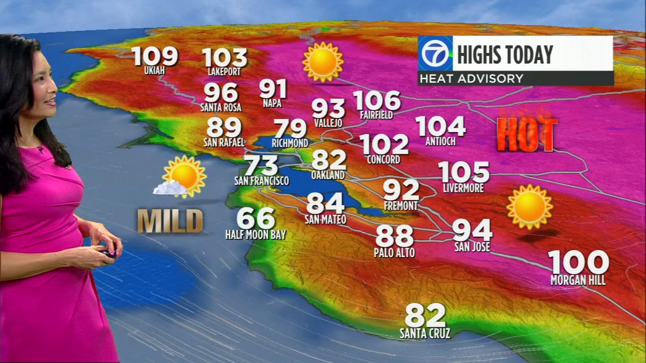 AccuWeather Forecast: Hottest day today with triple-digit temps inland
