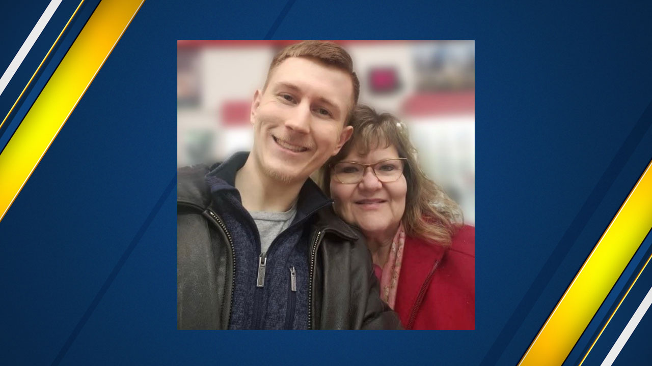 Tyler Deel and his mom.