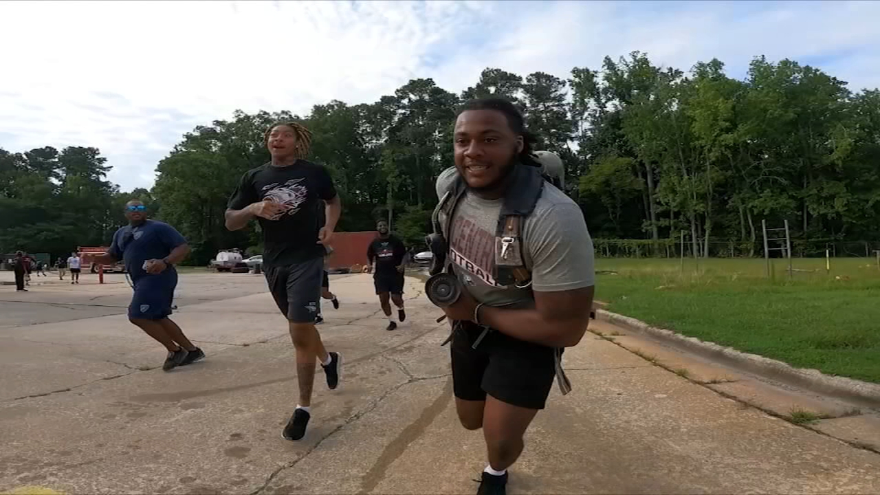NC Central football players train like firefighters