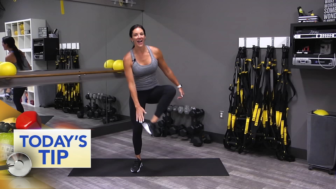 Squat foot taps - Today's Tip
