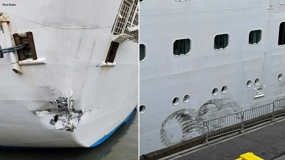 Ruby Princess cruise damaged after hitting Pier 27 in SF while docking