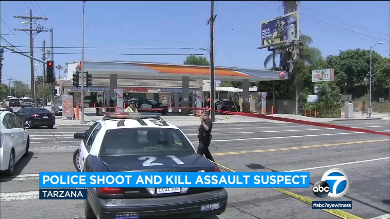 LAPD officer shoots and kills woman allegedly assaulting people
