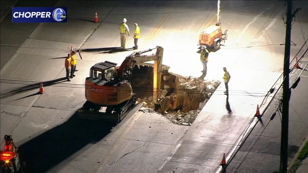 Parts of East Dekalb Pike closed in King of Prussia due to sinkhole