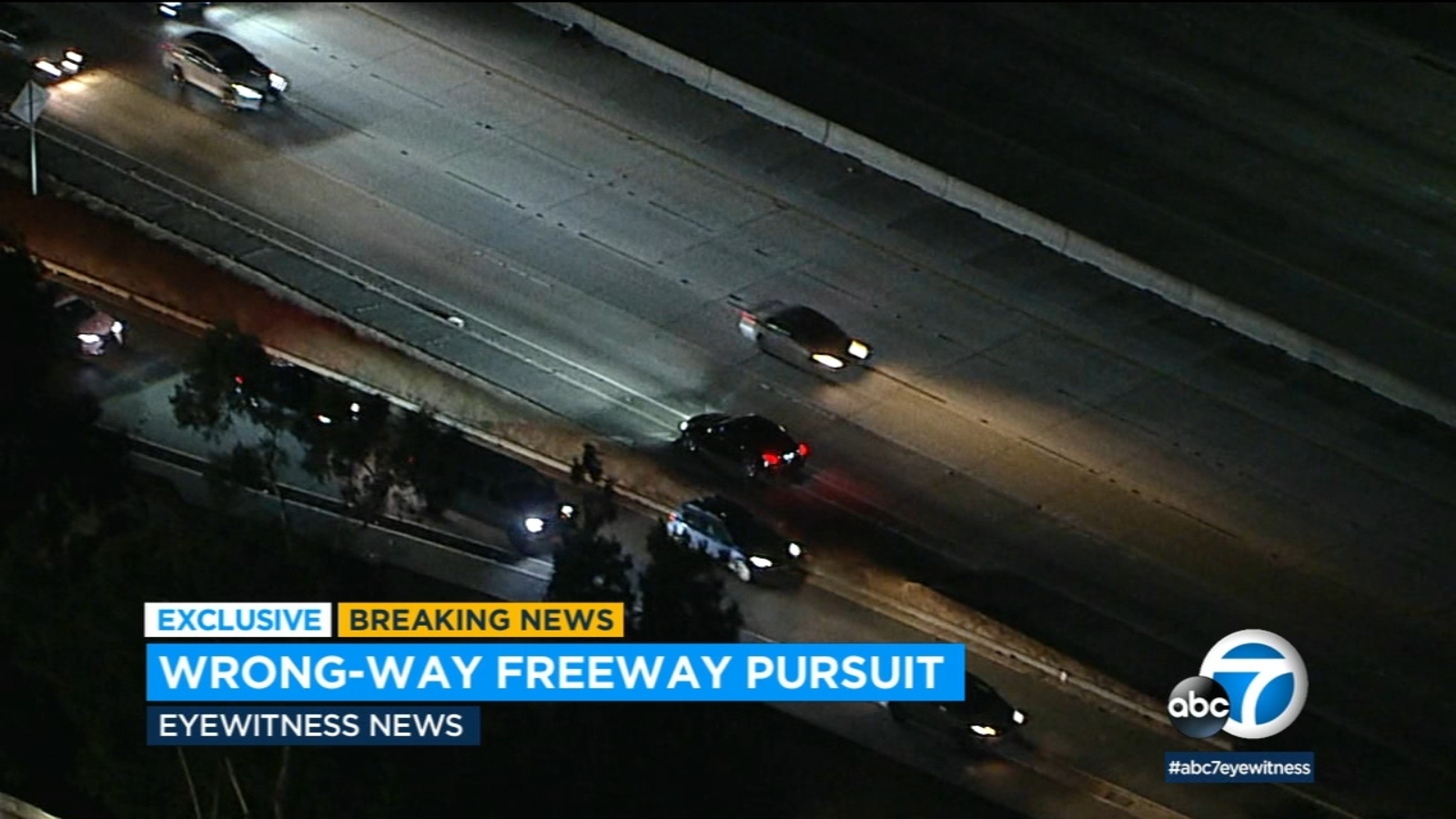 Grand theft auto suspect drives wrong-way down 405 Fwy in Van Nuys ...