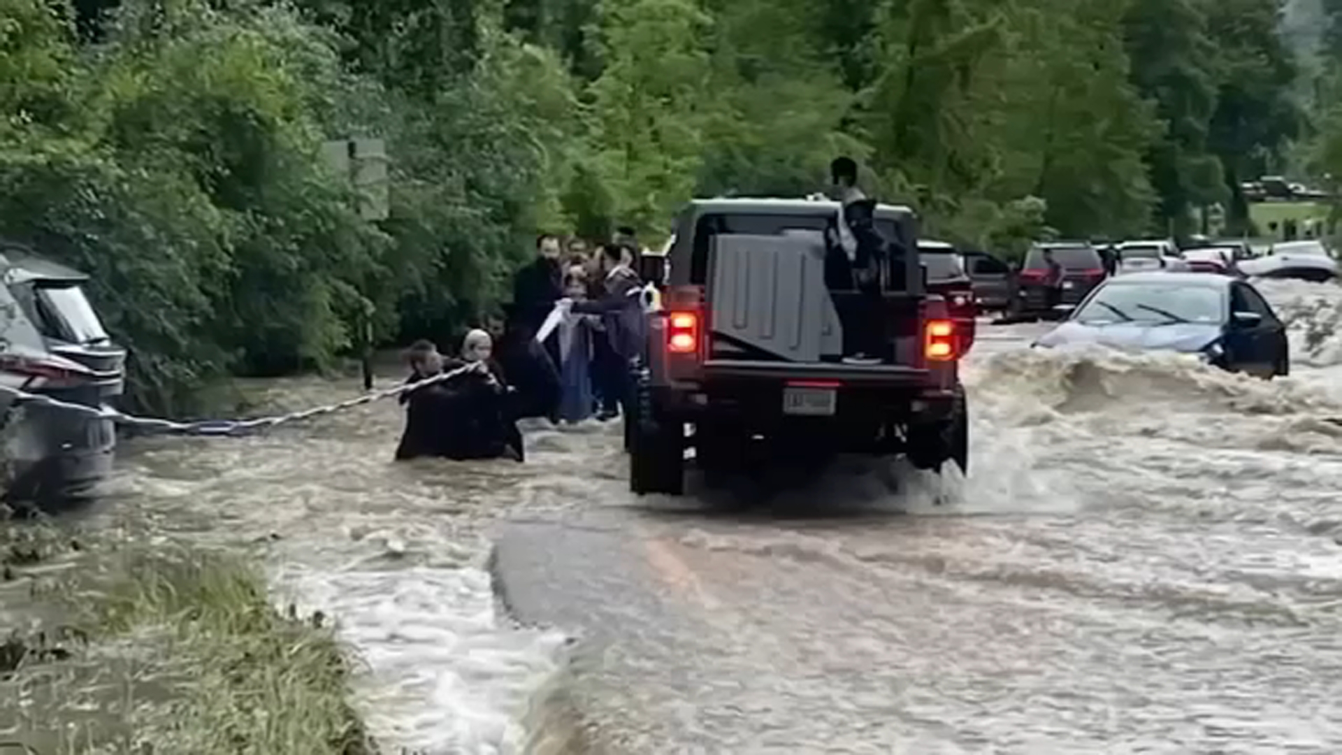 Uprooted trees, mounds of mud and debris remain in Rockland after flooding