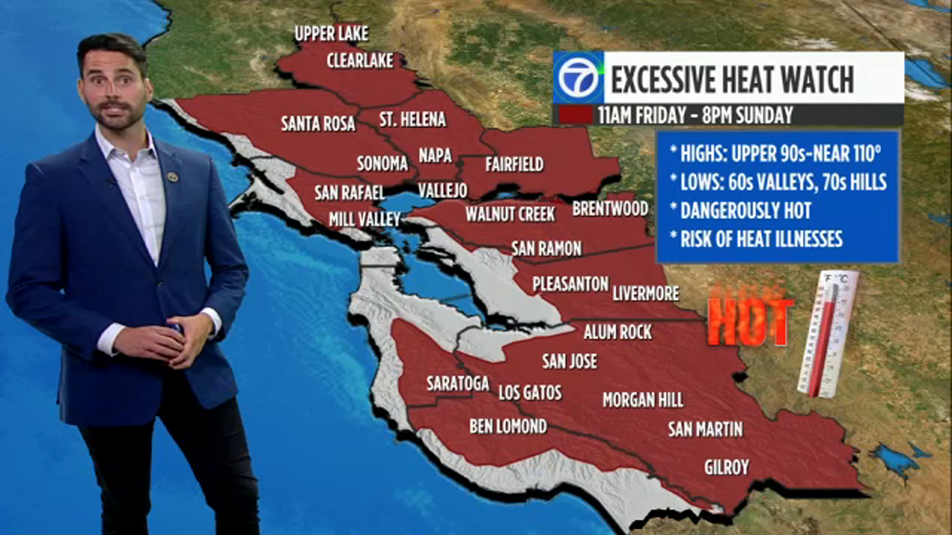 Forecast: Dangerous heat moving into Bay Area