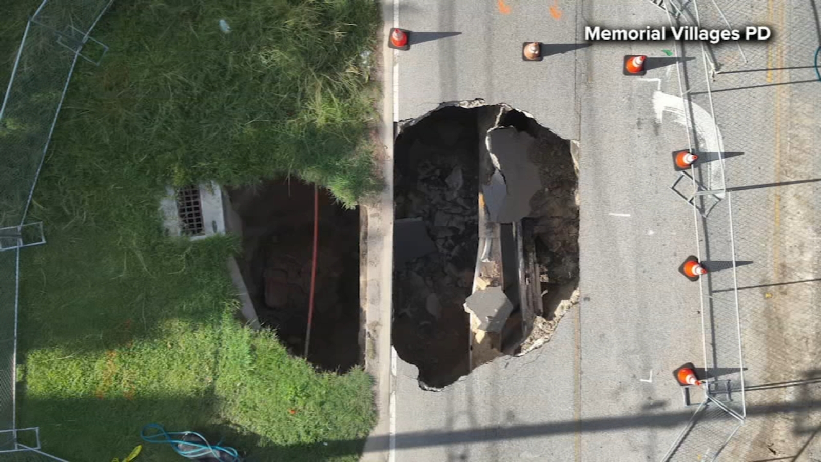 Fondren Street collapse Houston Public Works estimates Memorial