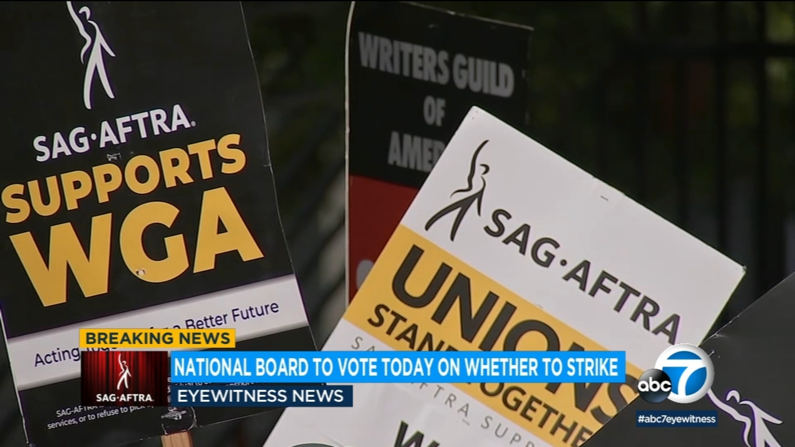 No deal on Hollywood actors contract, SAG-AFTRA national board to vote on strike Thursday - Vimarsana News